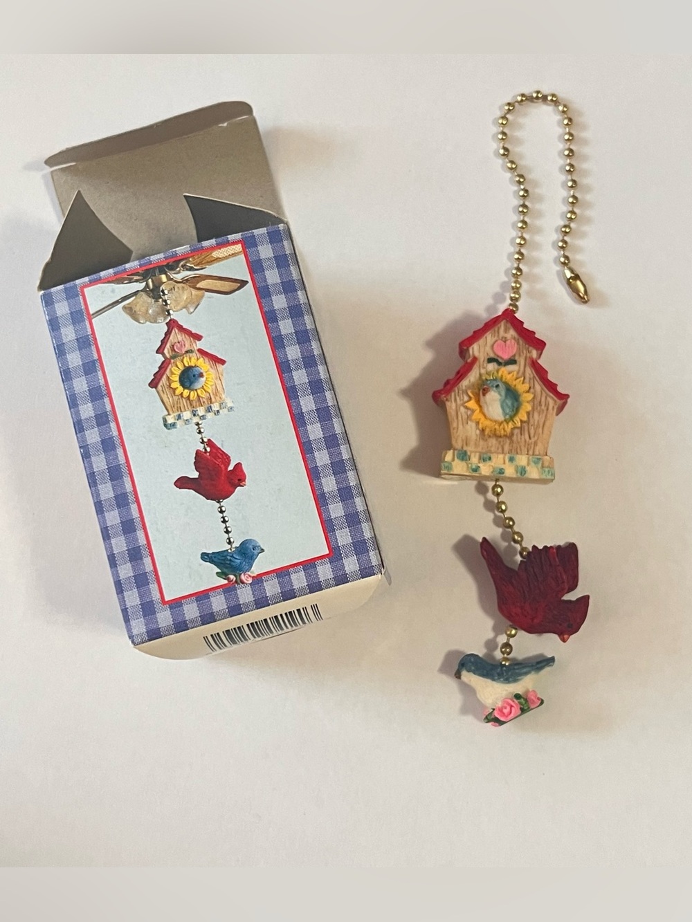 Birdhouse Polystone Fan Pull